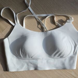 AERIE White Sports Bra NEVER WORN